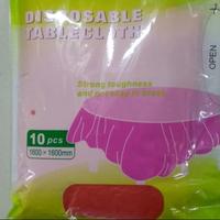 Gambar TAPLAK MEJA PLASTIK SEKALI PAKAI DISPOSABLE TABLE CLOTH PLASTIC 200 - 220 x 220 dari GundamBandung undefined 1 Tokopedia