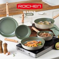Gambar Roichen Wooden Handle - Frying Pan 28cm - Espresso Beige dari TOKEBI Official undefined 5 Tokopedia