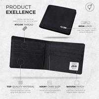 Gambar Dompet Remaja Pria Anak Laki Laki Kain Dompet Lipat Pria Tipis Keren - BLACK dari eRKa Wallet Store undefined 3 Tokopedia