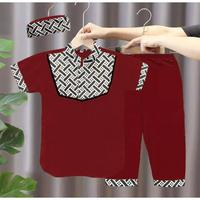 Gambar Koko Anak Laki Laki Setelan Koko Motif Batik Gratis Peci 1-10 Tahun - Hitam, 1-2 Tahun dari MATA24SALE undefined 5 Tokopedia