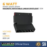 Gambar LUXMENN LED Magnetic Track Light Rotatable Linear Floodlight, 6W, ZD6 - 3000K dari Luxmenn Lighting LED undefined 1 Tokopedia
