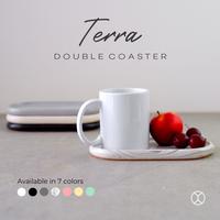 Gambar CONCREATE Double Coaster Terra / Tatakan Gelas / Alas Gelas / Tray - Kuning dari Concreate living undefined 1 Tokopedia