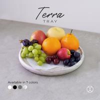 Gambar CONCREATE Tray Terra 30cm / Tatakan / Nampan Bulat - Hitam dari Concreate living undefined 1 Tokopedia