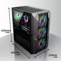 Gambar CASING ENLIGHT BLACK SILVER - mATX - NO FAN dari Prisma Komputer undefined 2 Tokopedia