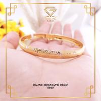 Gambar GELANG KERONCONG EMAS KADAR 375 (8K) MODEL OVAL SIMPLE GELANG BALOK dari GEMILANG MALL (PT. KKG) undefined 3 Tokopedia