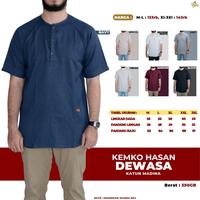 Gambar Kemko Kemeja Koko Pria Dewasa Hasan Lengan Pendek Size XL - 3XL - M, Mocca dari Gudang Salman undefined 3 Tokopedia