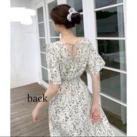 Gambar MINJI KOREAN STYLE FLORAL VINTAGE MAXI DRESS VNECK BUMIL BUSUI PANTAI - Blue dari fast8shop undefined 5 Tokopedia
