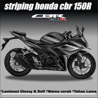 Gambar STRIPING MOTOR CBR 150 K45G GRAFIS DECAL STIKER VARIASI HONDA CBR 150R - Hijau dari MubaroqSTRIPING undefined 3 Tokopedia