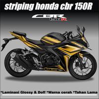 Gambar STRIPING MOTOR CBR 150 K45G GRAFIS DECAL STIKER VARIASI HONDA CBR 150R - Hijau dari MubaroqSTRIPING undefined 4 Tokopedia