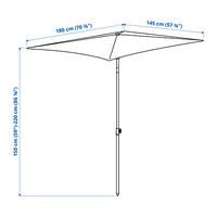 Gambar Tenda Payung dapat Besar dimiringkan/Abu-Abu Krem Putih 180x145 cm dari Ammar Home Furniture undefined 5 Tokopedia
