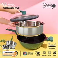 Gambar Stein Wok Presto 32cm Steamer Pressure Platinum ORIGINAL Anti Baret - Cokelat dari Violet Superstore undefined 2 Tokopedia
