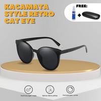 Gambar Kacamata Korean Design Retro Mata Kucing Hitam 6629 Sunglasses Import - 6629 Hitam dari pacificeyewear undefined 1 Tokopedia