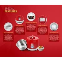 Gambar Kirin Rice Cooker 1.0 Liter KRC-088 RED (NEW) dari Home Electro undefined 5 Tokopedia