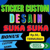 Gambar stiker cutting sticker custom cuma Rp50,-per cm dari Sticker Berkah Karya undefined 3 Tokopedia