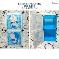 Gambar Lemari Plastik 2 Susun 1x2 Lisa Bahan Resin Plastik & Struktur Baja 37x37x55cm Banyak Slot Dekorasi Rumah - BLACK CAT dari tokogrosirshenar168 undefined 2 Tokopedia