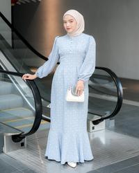 Gambar Baju Daily Dress Wanita Korea Muslim Terbaru Eudia Dress All Size - BW (motif 2), All Size dari Loca Style undefined 4 Tokopedia