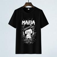 Gambar kaos distro laki laki sablon bahan katun dtf size M L XL XXL - Mafia Maroon, L dari NeatShop Bandung undefined 2 Tokopedia