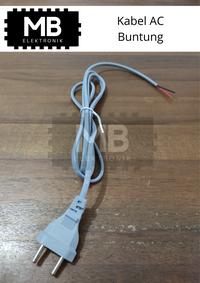 Gambar Kabel AC power buntung SNI 1.5m Abu - abu / Hitam dari Maju Baru Elektronik undefined 2 Tokopedia