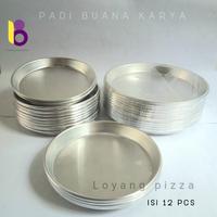 Gambar loyang pizza ukuran lengkap (isi 12pcs) alumunium - 24 cm dari Padibuanakarya undefined 1 Tokopedia
