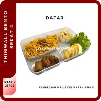 Gambar Thinwall Bento Sekat 4 | Kotak Makan Bento Transparant - RATA dari Jaya Kemas Indonesia undefined 2 Tokopedia