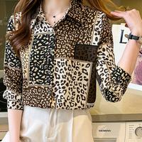 Gambar BM - Atasan Blouse Motif Leopard Baju Wanita Loreng Import Fashion FVC - Navy dari Bee Mine Fashion undefined 5 Tokopedia