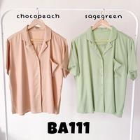 Gambar Kemeja wanita/cewek bahan rayon motif polos fashion kekinian murah - Chocopeach dari ladysstuff undefined 1 Tokopedia