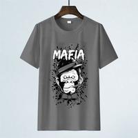 Gambar kaos distro laki laki sablon bahan katun dtf size M L XL XXL - Mafia Maroon, L dari NeatShop Bandung undefined 1 Tokopedia