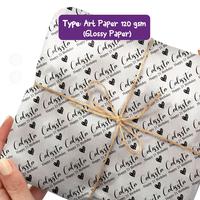 Gambar Custom Kertas Kado #Teks - (4 Lembar Ukuran A3+ 32x48,5 cm) Custoomin dari Custoomin undefined 5 Tokopedia