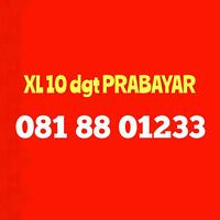 Gambar Nomor Cantik XL Kartu Perdana Nomer 10 digit PRABAYAR 081 88 01233 dari nomor 10 digit undefined 1 Tokopedia