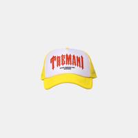 Gambar "Make Friends not Enemies" Trucker Hat - Yellow & White dari Madeintrmn undefined 1 Tokopedia