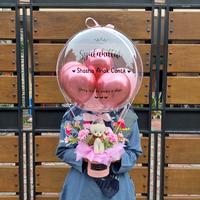 Gambar Boneka mini small + bunga Kode 010 - miki florist - Ungu dari MIKI FLORIST JKT undefined 3 Tokopedia