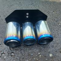 Gambar Knalpot Variasi Mobil Brio Triple Outlet Full Stainless dari HYS Performance Exhaust undefined 2 Tokopedia