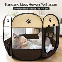 Gambar Kandang Lipat Hewan Peliharaan Kucing Anjing Pet Cage Portable dari JH Bakul undefined 1 Tokopedia