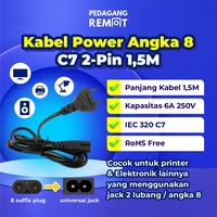 Gambar Kabel Power Angka 8 1,5M / Cable AC Power Listrik Colokan Jack 8 1.5M dari Pedagang Remote_NEW undefined 1 Tokopedia