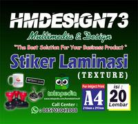 Gambar LAMINASI TEXTURE STIKER , PELAPIS FOTO, LAMINASI LAPISAN PIN / GANCI dari HM DESIGN 73 undefined 1 Tokopedia