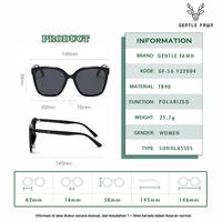 Gambar Gentle Fawn Kacamata Sunglasses Polarized Kotak Oversized Wanita 22004 - BLACK dari Gray Pink undefined 5 Tokopedia
