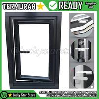 Gambar JENDELA ALUMINIUM 60 X 120 CASEMENT KACA ALUMUNIUM BOUVEN BOVEN BOPEN - Putih dari Lucky-Star-Store undefined 1 Tokopedia