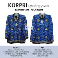 Gambar Seragam Batik KORPRI PGRI TERBARU PRIA DAN WANITA - P-KB LPS PRIA, XL dari keia_official undefined 2 Tokopedia