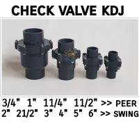 Gambar Check valve 3/4 1 11/4 11/2 1.5 2 21/2 2,5 3 4 5 6 inch KDJ peer swing - 1 1/2" PEER dari nurishop surabaya undefined 1 Tokopedia