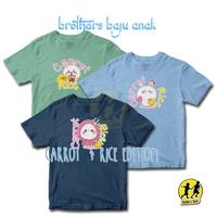 Gambar Baju Kaos Anak Katun Combed Premium Lengan Pendek CARROT AND RICE - SKY BLUE, S dari Brothers Store Baju Anak undefined 1 Tokopedia