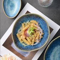 Gambar Mangkok Salad keramik berpola KAIN Western Style 6.5inch - Saucer dari Up photo store undefined 3 Tokopedia