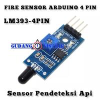 Gambar LM393 4Pin Module Sensor Pendeteksi Api IR Flame Detection For Arduino dari GUDANG LISTRIK PTK undefined 1 Tokopedia