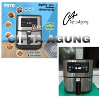 Gambar DIGITAL AIR FRYER JUMBO MITO AF 10 GRANDE KAPASITAS 6 L Stainless - KHUSUS INSTAN dari Cipta Agung Electronics undefined 3 Tokopedia
