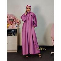 Gambar Tenzo Outfit - Nara Dress Oversize - Gamis Cantik - Marun, All Size dari toko padhit undefined 5 Tokopedia