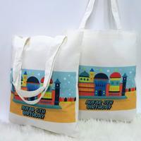 Gambar Tas Goodiebag / Totebag Blacu Custom Printing Grade Premium - 25 x 30, Polosan dari okeMOCA undefined 3 Tokopedia