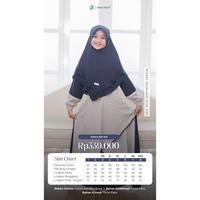 Gambar ALWA HIJAB sarimbit ZANITHA EL RAYYA Powder Midnight⁣ (GAMIS ) - Mom Only, 1 dari Deblonk Collection undefined 4 Tokopedia