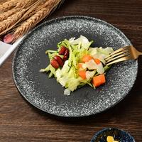 Gambar Steak Plate/Salad Plate Japanese style/Piring Datar keramik/Wall plate - blackbrown, 10 Inch dari Up photo store undefined 3 Tokopedia