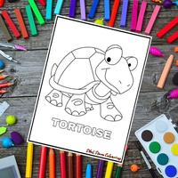 Gambar Kertas Mewarnai Gambar Anak Tema Hewan Lucu - Kertas Brief Card - A5 dari Sibel Store undefined 1 Tokopedia