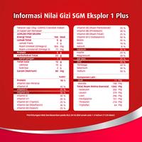 Gambar SGM Eksplor 1 Plus Vanila 900g - Susu Pertumbuhan (1-3Thn) dari Galaxy Susu undefined 3 Tokopedia