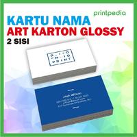 Gambar Kartu Nama Art Karton 2 Sisi Glossy dari KurniaPrinting undefined 1 Tokopedia